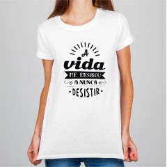 CAMISETA NUNCA DESISTIR